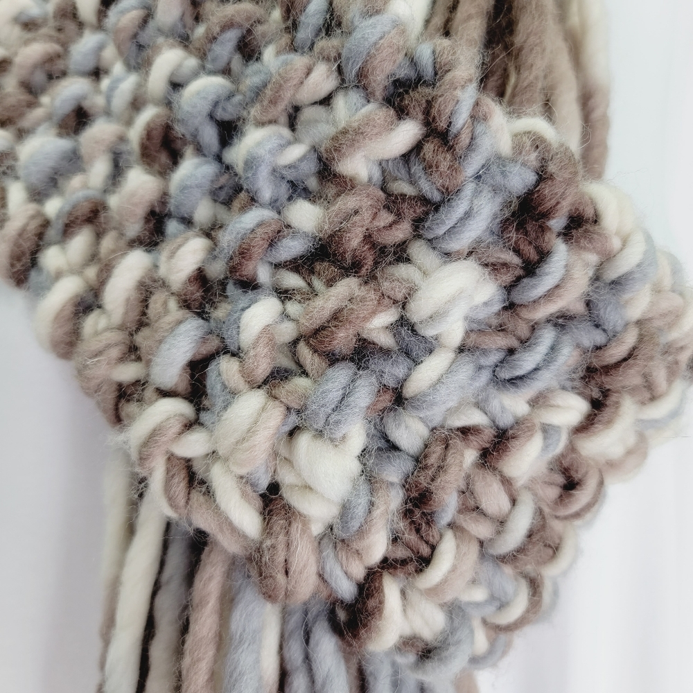 Beautiful Handcrafted Natural Multi Color Scarf - image 5
